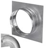 yeesport 6 In Duct Connector Flange, Anti-Rust Galvanized Iron Duct
