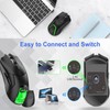Wireless Mouse Triple Mode 1000 to 4000 DPI Silent Click