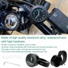 Nikou Motorcycle Handlebar Clock, Waterproof Aluminum Alloy Handlebar Mount Clock