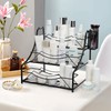 Noamus Coffee Syrup Rack with Basket, 3-Tier 12 Bottles Spice