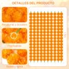 10 Tiras de Guirnaldas de Flores Artificiales de caléndula 1.5