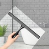 Simtive 12-Inch Shower Squeegee Set, Includes Shower Door Hook and