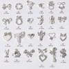 DFsucces Nail Parts, Set of 24, 3D 3D 3D Metal