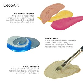 Deco Art Americana Extreme Sheen Jar of Paint, Acrylic, Champagne Gold, 59 ml (Pack of 1)