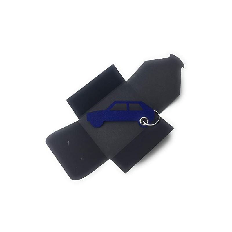 Felt Keyring Vehicles Cars in Blue. Made from Felt for