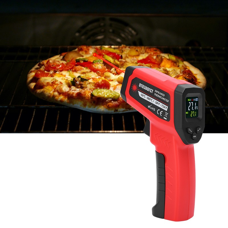 DT8380FCT NonContact Infrared Thermometer Temperature Meter Detector 50380℃