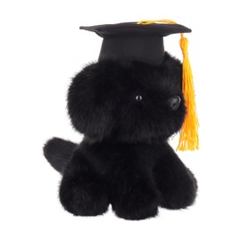 Apricot Lamb Black Graduated Labrador Soft Cute Plushies Toy for Kids, Cuddly Stuffed Animal for Baby Girls and Boys, Fluffy Black Graduated Labrador 5.2 Inches