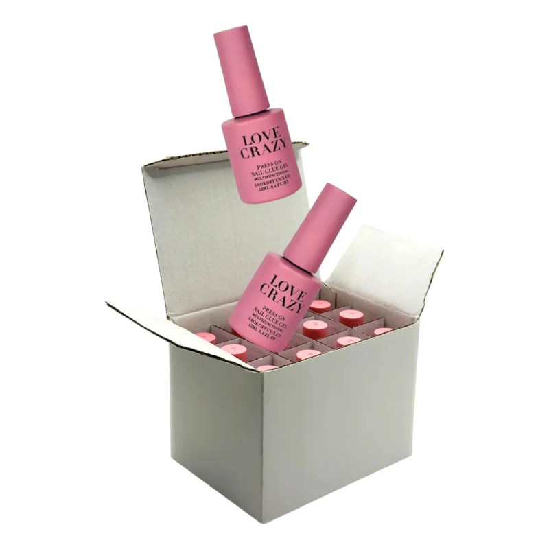 Pegamento Para Uñas Love Crazy Gel Pegamento Caja 12pz