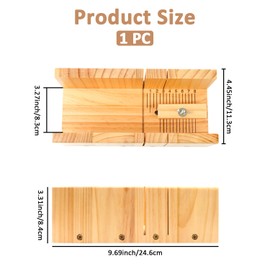 ASUNFO Wooden Soap Cutting Box Soap Loaf Cutter Soap Cutters Wood Soap Cutting Tool Soap Trimming for DIY Soap Making
