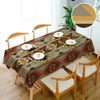 Swono Rectangle Tablecloth Geometric Pattern Table Cover 52x70 Inch American