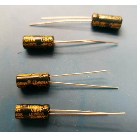 Unbranded 4 pcs  -  220uf 10v 105c radial electrolytic capacitors USA SHIPPING/SOLD