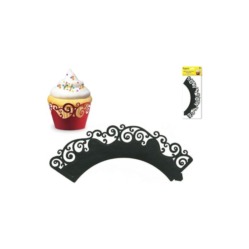 Party Craft Swirl Cupcake Wrappers, 3 x Pack of 6,