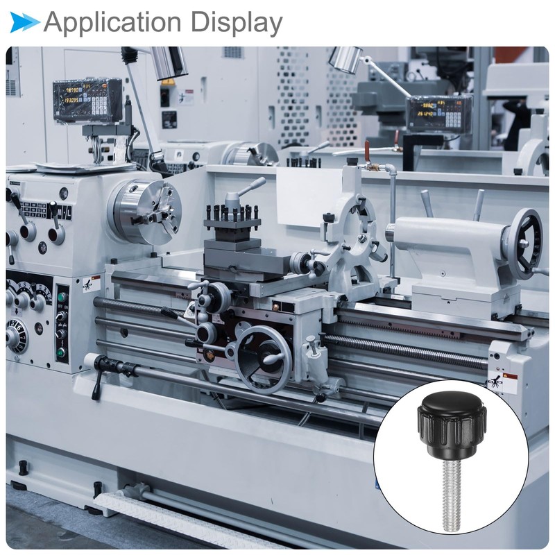 CoCud Knurled Thumb Screws, M4 Thread 15mm Thread Length, Plastic