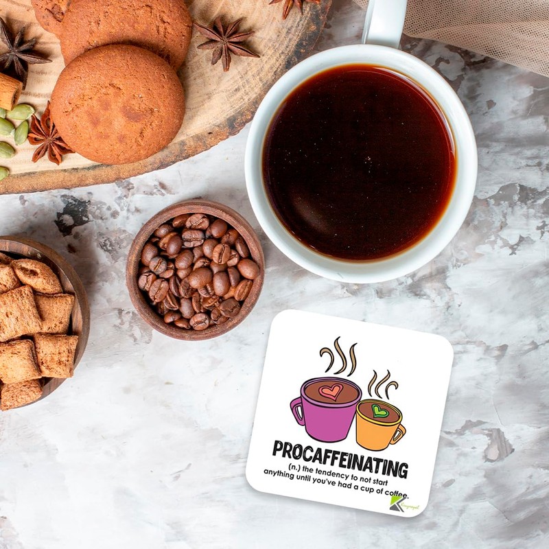 CS233 Defination procaffeinating Novelty Funny Coffee Tea Drink Gift Glossy