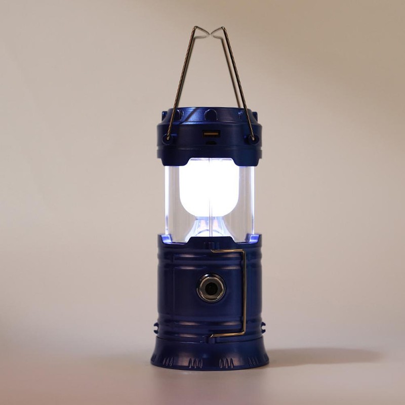 LED Camping Lantern USB or Solar Powered Rechargeable Emergency Lights