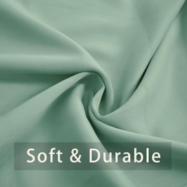 Valance Curtain 16 inches Long Living Room Darkening Grommet Top Triple Weave Window Curtain Valance Blackout Bedroom 1 Panel 52"x16" Light Green