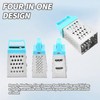 3Pcs Mini Box Grater Set - Stainless Steel Cheese Graters