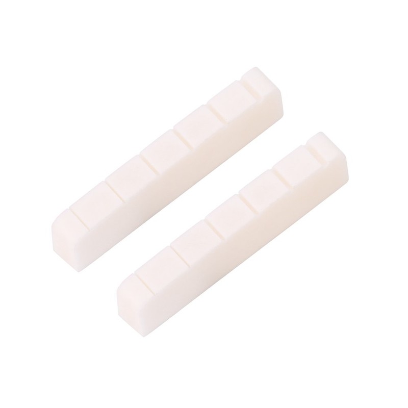 2Pcs Electric Guitar Nut 6 String BassTone Bridge Nut String