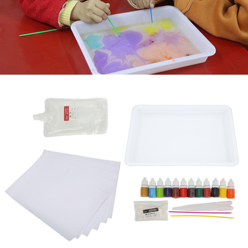 Marble Painting Kit Zero Based Painting DIY Handcraft Safe Harmless