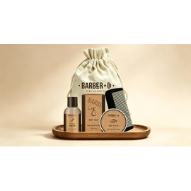 GLOSS ! Barber Shaving Set - Beard Care Set - Gift Idea for Men, Birthday, Christmas, Father's Day - POCHON
