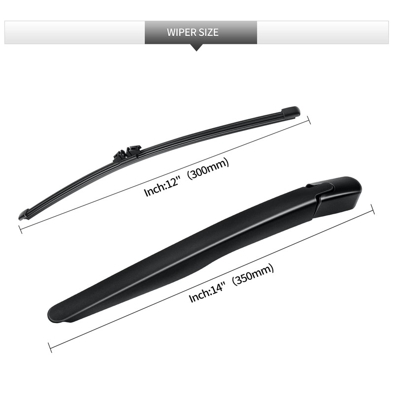 Replacement for Ford Explorer 2011-2024 Rear Wiper Blade & Arm