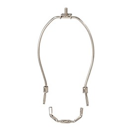 B&P Lamp® 14 Inch Regular Weight Lamp Shade Harp Holder, Polished Nickel Finish