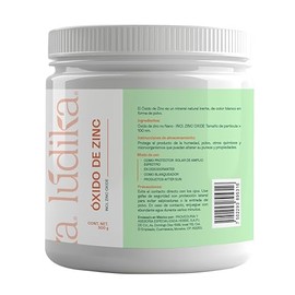 HEBBE Óxido de Zinc No Nano 500 g | Filtro UV Mineral | Calmante Antiirritante | Matificante Piel Grasa | Cosmética DIY