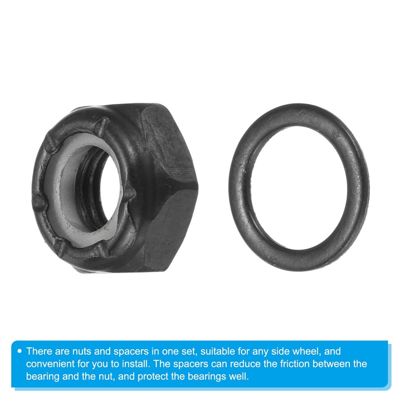 PATIKIL Skateboard Lock Nuts Set of 2 5/16 Skateboard Truck