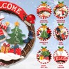 NLMWTI Jewellery Snowman Christmas Wreath Braided Advent Wreath Christmas Wreath