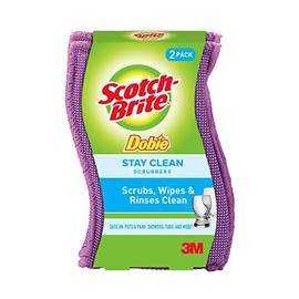Scotch-Brite Stay Clean Scrubbers - 2 Count, Pack of 3