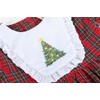 Lil cactus Red Christmas Tree Yoke Dress, 3-6 Months