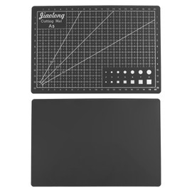 sourcing map A5 Self-Healing Cutting Mat 9"x6" Craft Cutting Board for DIY Art Work Sewing Cutting, Black