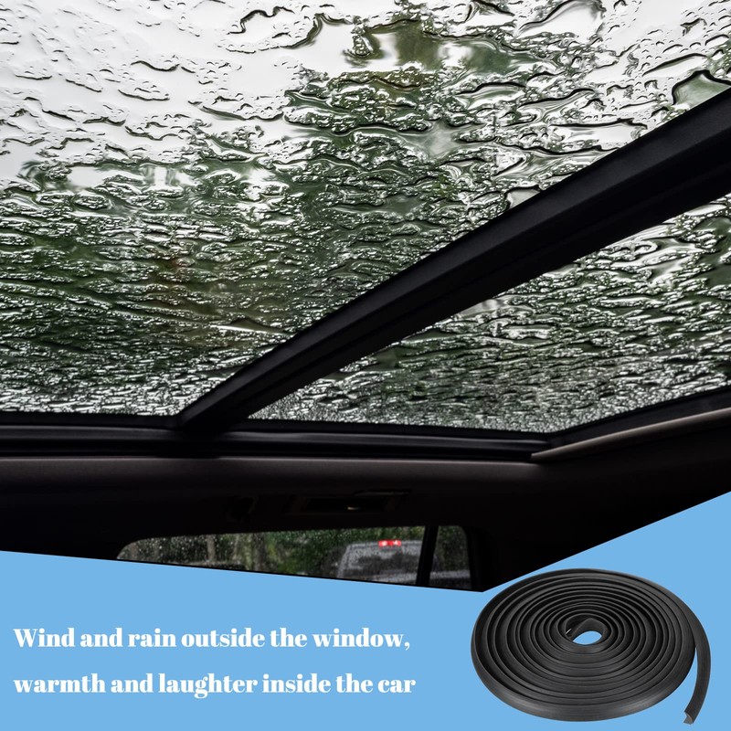 Kingdder Rv Window Seal Kit 1/2'' x 1/4'' Weather Stripping