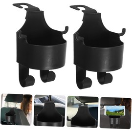 Artibetter Portavasos para Reposacabezas De Coche 2 Piezas Soporte Multifuncional para Asiento Trasero con Organizador para Teléfono Y Bolsas Fácil Instalación Compacto