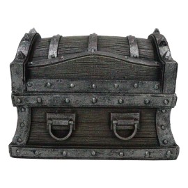 Ebros Gift Caribbean Barbarian Pirate Davy Jones Spiked Treasure Chest Small Decorative Box