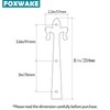 Decorative Barn Door Bracket 8 in Dummy Gate Hinge Garage