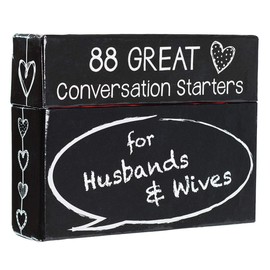 88 Great Conversation Starters for Husbands and Wives – Romantic Card Game for Married Couples – Christian Games, Communication & Marriage Help, Fun Anniversary or Wedding Gifts for The Couple