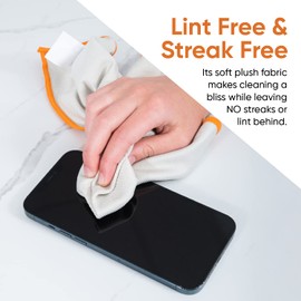 Superio Microfiber Glass, Mirror, Window Cleaning Cloth for Car Windshield, Lenses Tv Screen, Electronics, 14x16 Large Micro Fiber Lint & Streak Free Blue/Green 2 Pack, Just Water (2 Pack, Smoke)