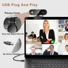 Webcam for PC with Microphone 1080P Full HD Webcam with