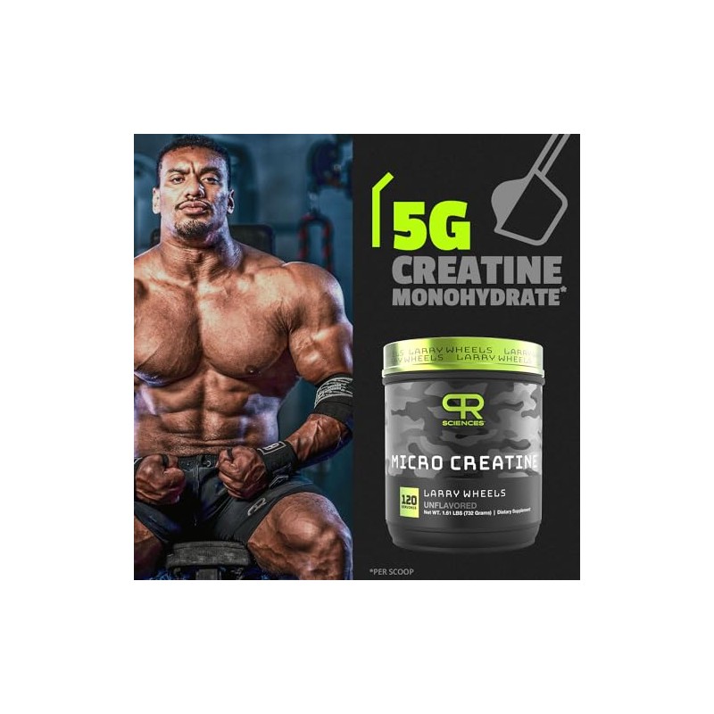 Larry Wheels | PR Creatina Micronizada | 100% Creatine Monohydrate