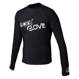 Body Glove Boys l/a Fitted Basic Rashguards, White, 8