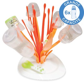 Tigex - Bottle Drainer, Holds 6 Bottles, Compatible with All Bottles, Dishwasher Safe