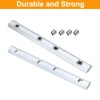 sourcing map 4pcs 20 Series Straight Line Connector 4 Inch