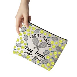 Funny Tennis Gift for Women Tennis Lover Gift Tennis Player Makeup Bag Tennis Coach Tennis Team (OH WAIT)