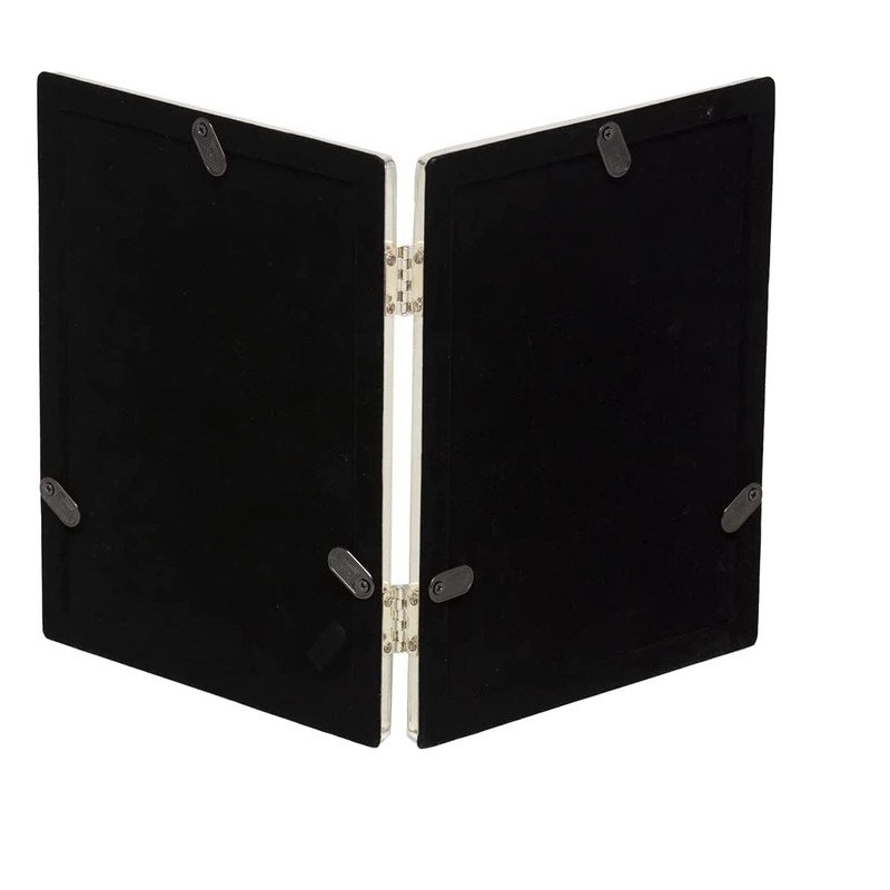 6 x 8-inch Silver Flat Edge DOUBLE PORTRAIT Photo Frames