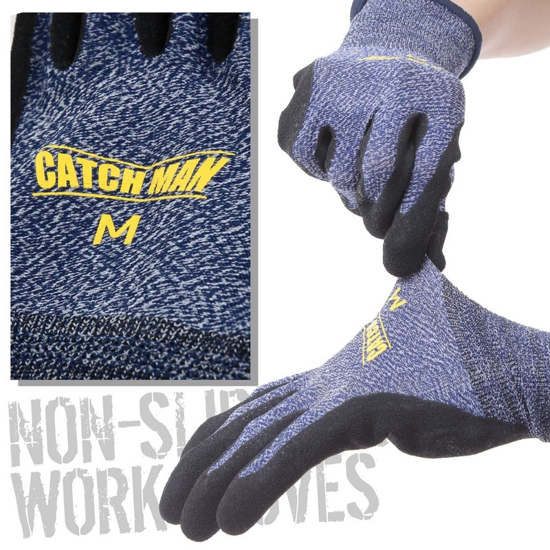 550L Work Gloves, Anti-Slip, Large Size, Natural Rubber, Hard to