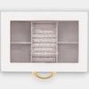 THINGS REMEMBERED Engraved White Wood Glass Top Jewelry Box (Free