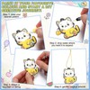 Crtin 40 Set 3D Art Craft Kits DlY Animals Foam