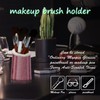 BVYA 2 Pcs Premium Leather Makeup Brushes Cup, Pen Pencil