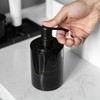 JIMEI Black Marble Soap Dispenser Hand or Dish for Bathroom